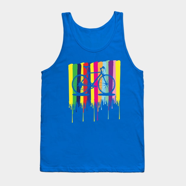 rainbow bicycle Tank Top by CindyS